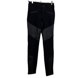 Alp N Rock Sloan Moto Leggings Pants Womens Size Medium Black Faux Leather Vegan